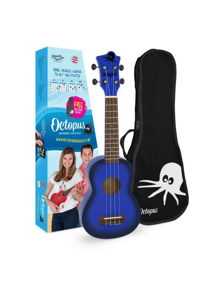 Ukelele Soprano Octopus UK-205DBB Azul Oscuro Burst