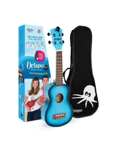 Ukelele Soprano Octopus UK-205LBB Azul Cielo Burst