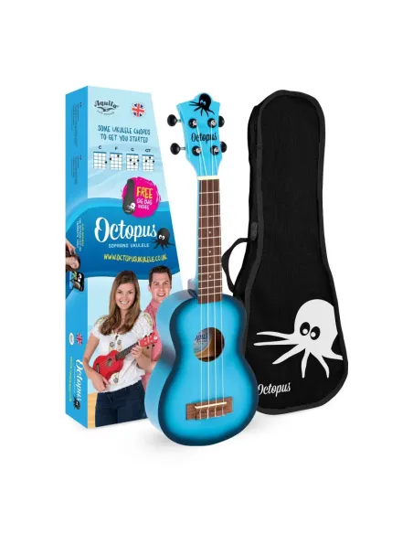 Ukelele Soprano Octopus UK-205LBB Azul Cielo Burst