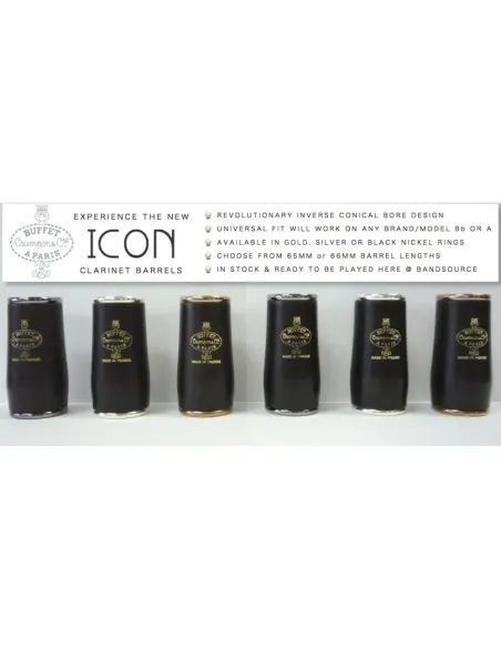 Barrilete Buffet Crampon ICON F34023NIN 66Mm Bb/A Negro