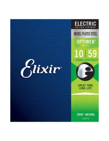 Juego 7 Cuerdas Eléctrica Elixir Optiweb 19074 (010-059)