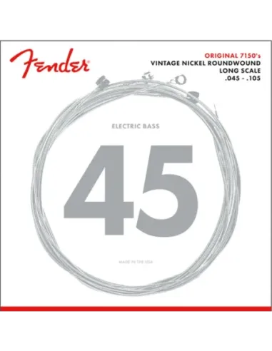 Juego Cuerdas Bajo Eléctrico Fender 7150-M Original 45-105