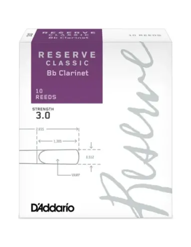 Caja 10 Cañas Clarinete Organic Reserve Classic by D'Addario 3