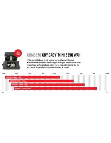 Pedal Dunlop Crybaby Mini Multi Wah CBM-535Q