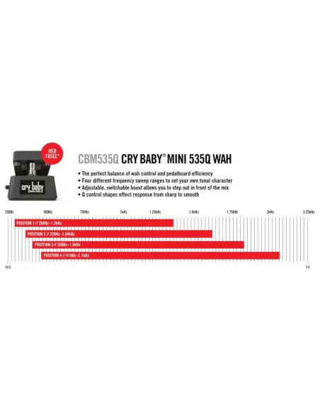 Pedal Dunlop Crybaby Mini Multi Wah CBM-535Q