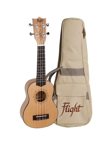 Ukelele Soprano Flight DUS-320 Designer Zebrano