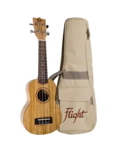 Ukelele Soprano Flight DUS-322 Designer Zebrano 2