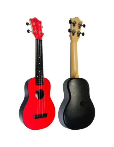 Ukelele Soprano Flight TUS-35RD Travel Rojo