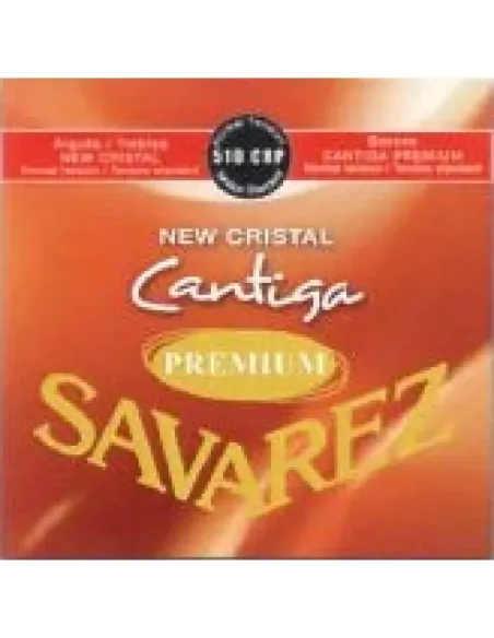 Juego Savarez New Crystal Cantiga Premium Roja Clasica 510-CRP