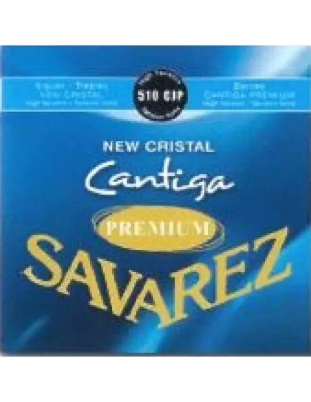 Juego Savarez New Crystal Cantiga Premium Azul Clasica 510-CJP