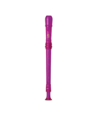 Flauta Dulce Soprano Digitación Barroca Angel ASRB-251PR Plástico Púrp