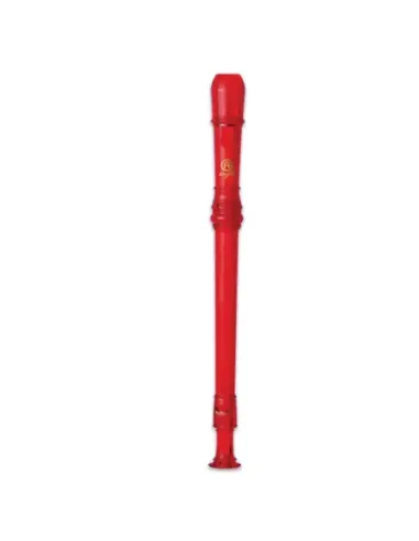 Flauta Dulce Soprano Digitación Barroca Angel ASRB-251RD Plástico Roj