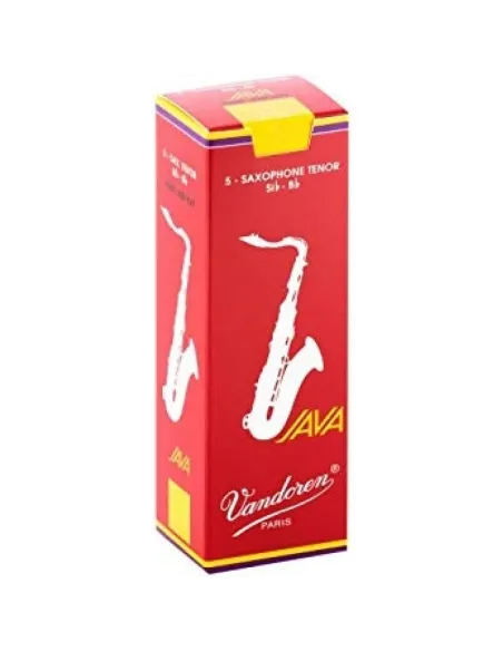 Caja 5 Cañas Saxo Tenor Vandoren Java 2 caja roja