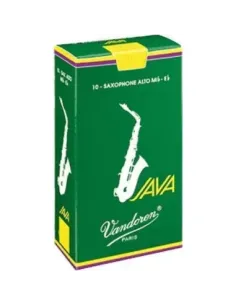 Caja 10 Cañas Saxo Alto Vandoren Java 3½ caja verde 2