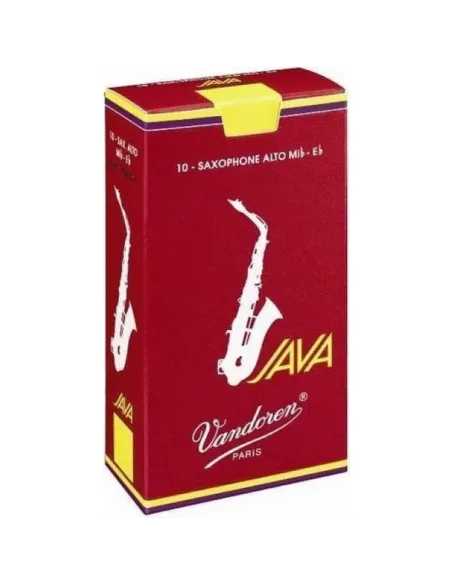 Caja 10 Cañas Saxo Alto Vandoren Java 3½ caja roja