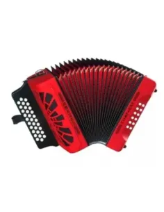 Acordeón FBbEb Hohner Compadre A-48441 Rojo 2