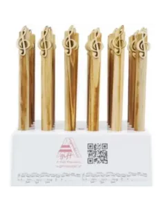 Pack 24 Bolígrafos Clave De Sol Agifty B-1078 Madera