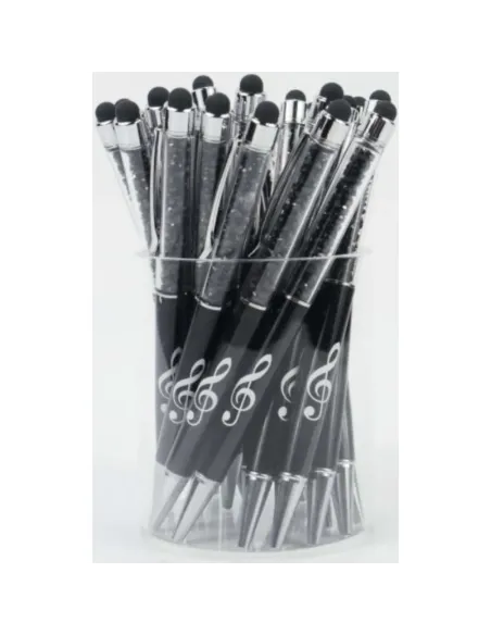 Bolígrafo Stylus Clave de Sol Agifty B-2000 Cristal Negro