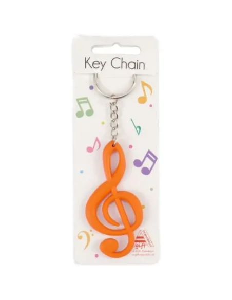 Llavero Clave De Sol Agifty K-1004 Roja