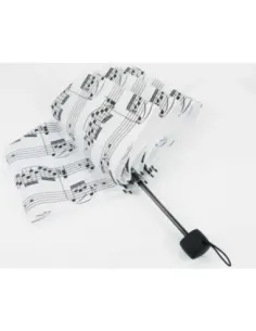 Mini Paraguas Notas Agifty U-2001 Blanco 2