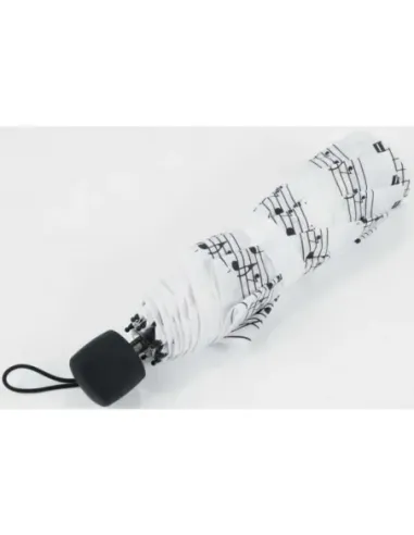 Mini Paraguas Notas Agifty U-2001 Blanco