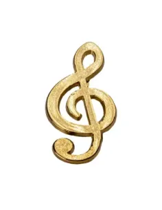 Pin Clave de Sol Oro 18K 350146