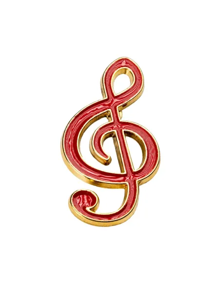 Pin Clave de Sol Esmalte Rojo 350160