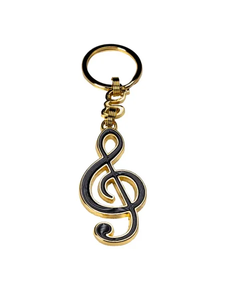Llavero Clave de Sol Esmalte Negro 350474