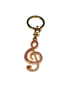 Llavero Clave de Sol Esmalte Rojo 350481