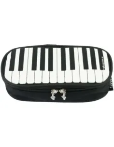 Estuche Escolar Lujo Teclado Agifty P-1019 Negro