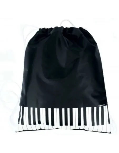 Bolsa Tipo Saco Teclas Piano Agifty B-3025 Negra