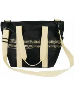 Bolsa Asa Al Hombro Partitura Agifty B-3034 Negra
