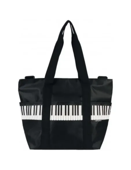 Bolsa Asa Al Hombro Teclas Piano Agifty B-3035 Negra