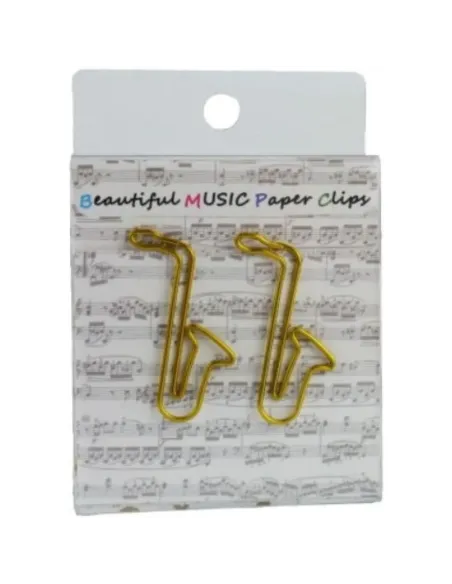 Pack 15 Clips Saxo Agifty C-1049 Dorado 3,7cm