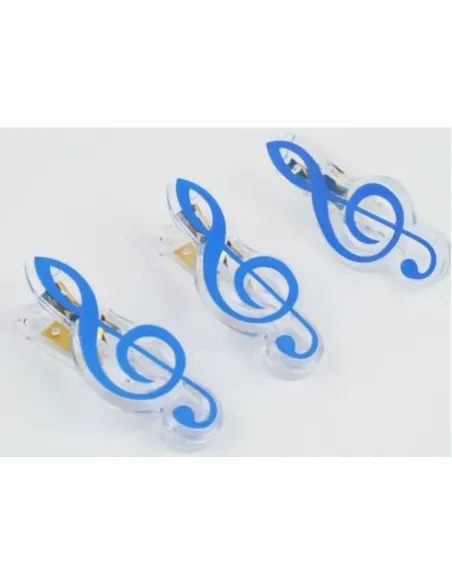 Clip Clave De Sol Agifty C-1007 Azul 7cm