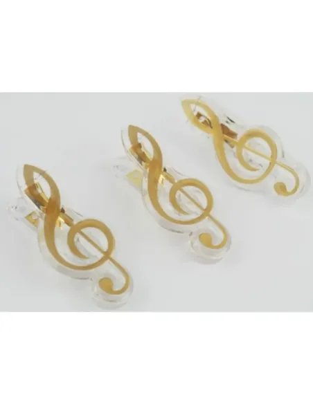 Clip Clave De Sol Agifty C-1065 Dorado 7cm