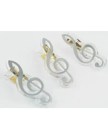 Clip Clave De Sol Agifty C-1068 Plateado 7cm