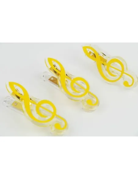 Clip Clave De Sol Agifty C-1069 Amarillo 7cm