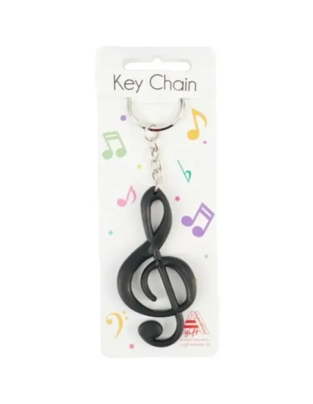 Llavero Clave De Sol Agifty K-1002 Negro