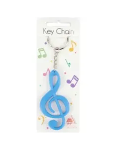 Llavero Clave De Sol Agifty K-1003 Azul