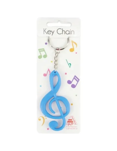 Llavero Clave De Sol Agifty K-1003 Azul