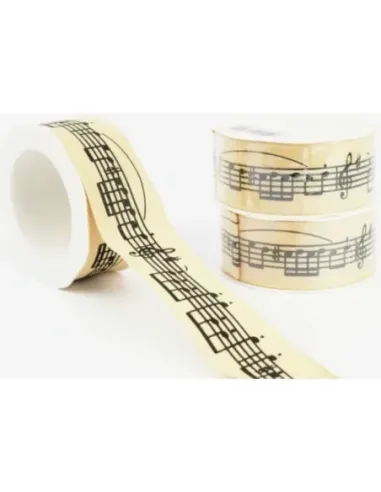 Cinta Regalo Agifty R-1013 Crema Notas Negras