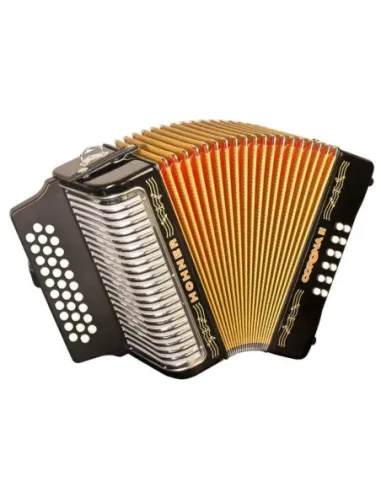 Acordeón Hohner A-56211-GCF Corona II Lacado Negro