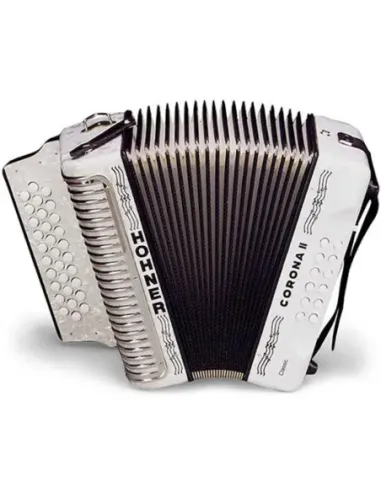 Acordeón Hohner A-5622-GCF Corona II Blanco