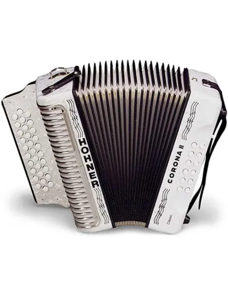 Acordeón Hohner A-5622-GCF Corona II Blanco