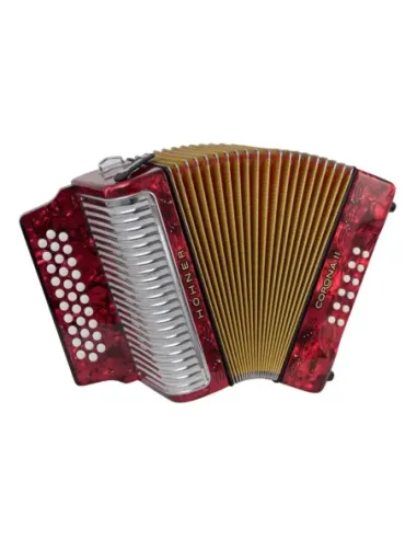 Acordeón Hohner A-5623-GCF Corona II Rojo