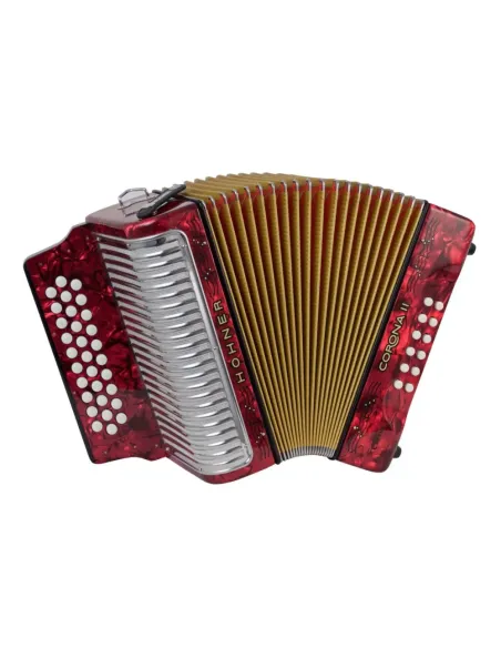 Acordeón Hohner A-5623-GCF Corona II Rojo