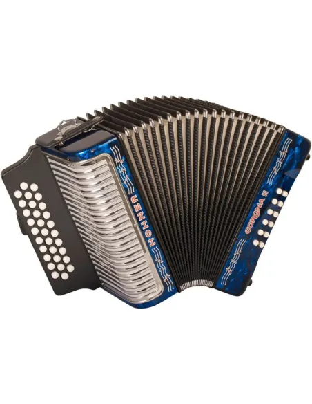 Acordeón Hohner A-5624-GCF Corona II Azul