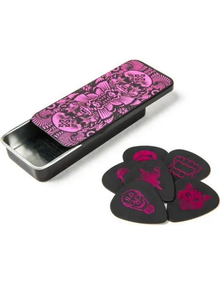 Lata 6 Púas Dunlop ILDCT-02 I Love Dust Magenta