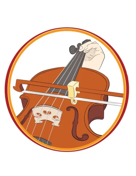 Posicionador Para Arco Violín Bow Stopper BS2 Rojo